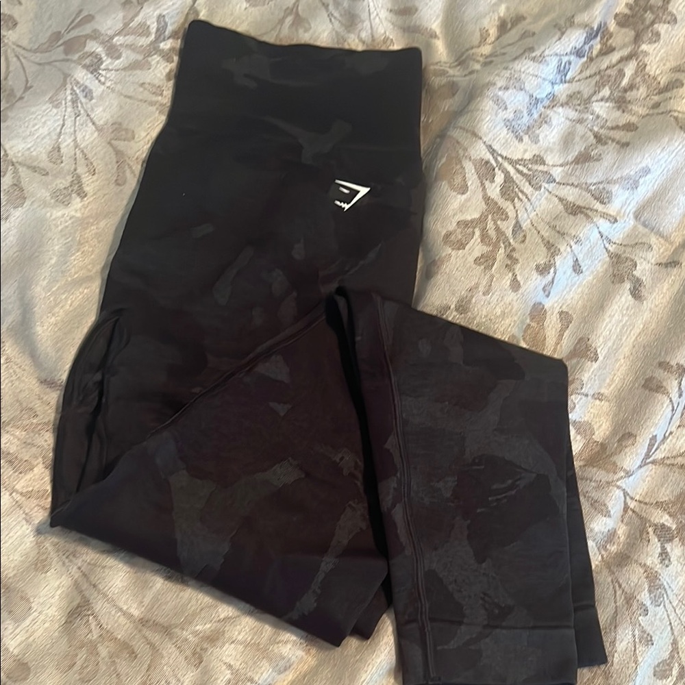 Gymshark Black Camouflage Leggings